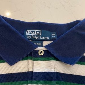 Ralph Lauren polo 3XL white with stripes